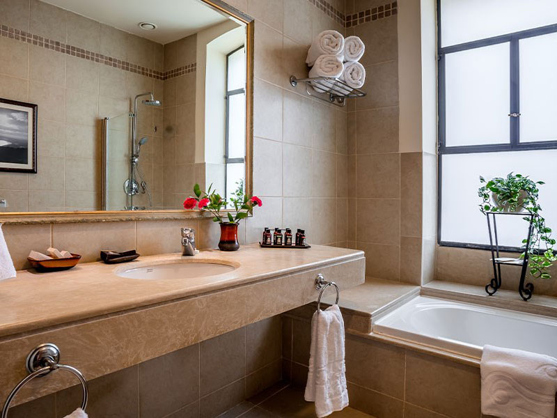 Stylish Bathrooms at The Scots Hotel, Tiberias